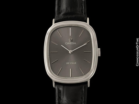 1974 Omega De Ville Vintage Mens Handwound Ellipse Ultra Thin Dress Watch - Stainless Steel