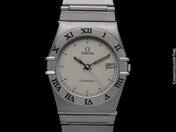 Omega Constellation Manhattan Mens 35mm Watch with Silver Dial
