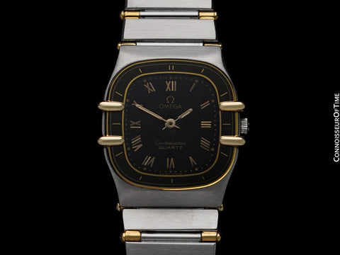 Omega Constellation Ladies Quartz 18K Gold & Stainless Steel Watch - The Original Manhattan