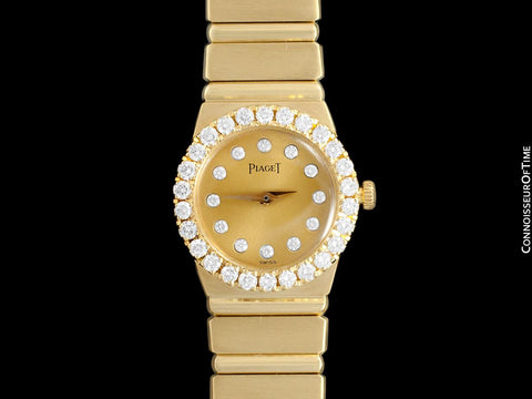 Piaget Polo Ladies Bracelet Watch - 18K Gold & Original Factory Piaget Diamonds