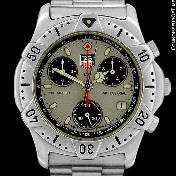 Tag Heuer 38mm Men\'s 2000 Series Swiss Quartz Chronograph SS Watch- 540.206 R! Tag Heuer 38mm Men main image 3