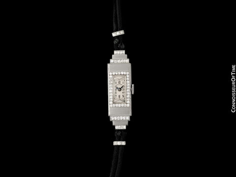 1920's Rolex Exquisite Ladies Vintage Art Deco Watch - Platinum & Diamonds