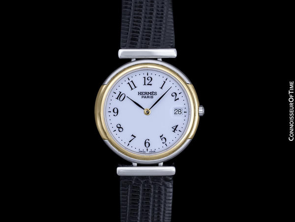 Hermes Windsor Mens Midsize Unisex Watch - Stainless Steel  display picture 2