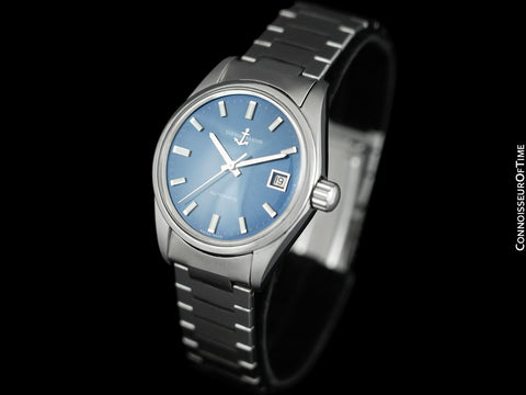 1960's Ulysse Nardin Vintage Mens "Datejust" 36mm Automatic Calatrava Stainless Steel Watch