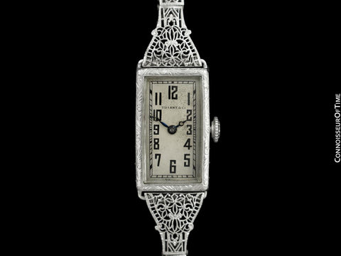 1925 Tiffany & Co. Ladies Vintage Watch - Platinum & 18K Gold