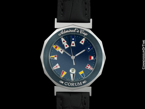 Corum Admiral's Cup Mens Nautical Watch - Stainless Steel & Ceramic
