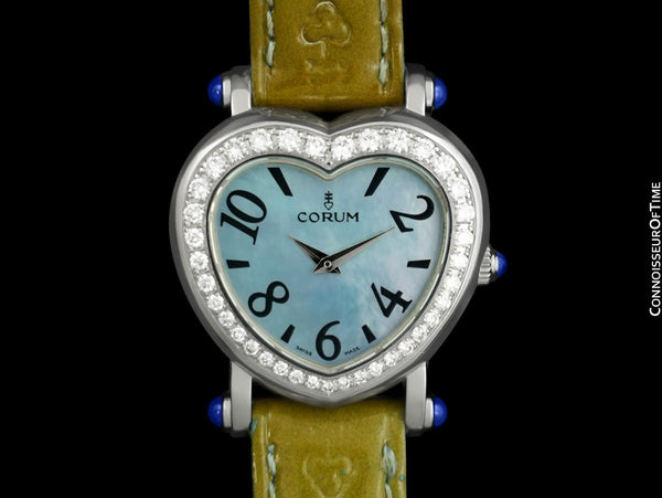 Corum Heartbeat Ladies Luxury Heart Shaped Watch Stainless