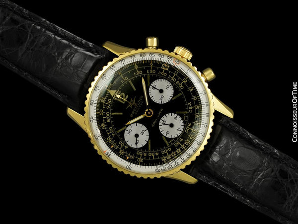 1967 Breitling Navitimer Vintage Aviator's Chronograph 18K Gold
