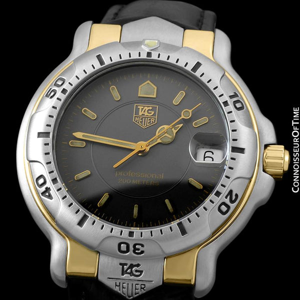 TAG Heuer Professional 6000 Mens Full Size Divers Watch - 18K Gold - WH514