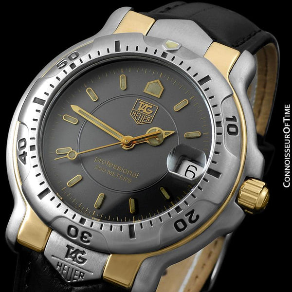 TAG Heuer Professional 6000 Mens Full Size Divers Watch - 18K Gold - WH514