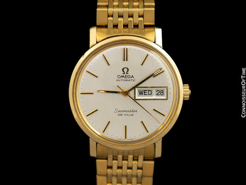 1975 Omega Seamaster De Ville Mens Watch, Automatic, Quick-Set Day & Date - 14K Gold Filled
