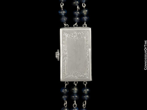 1910's Vacheron & Constantin Exquisite Art Deco Ladies Watch - Platinum, Diamonds, Sapphires & Emeralds