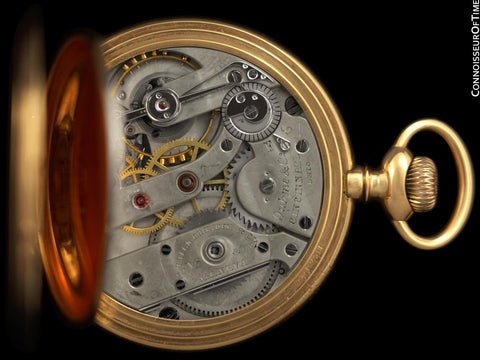 1890's Patek Philippe Antique Mens 44mm Pocket Watch - 14K Gold