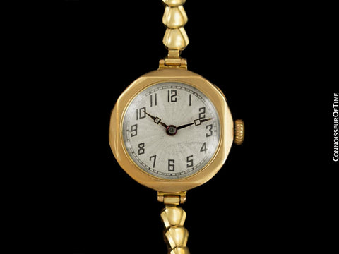 1920's Rolex Unicorn Ladies Vintage Art Deco Watch - 9K Rose Gold