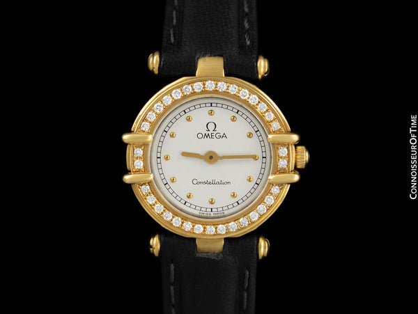 Omega Ladies Constellation Manhattan Bracelet Watch - 18K