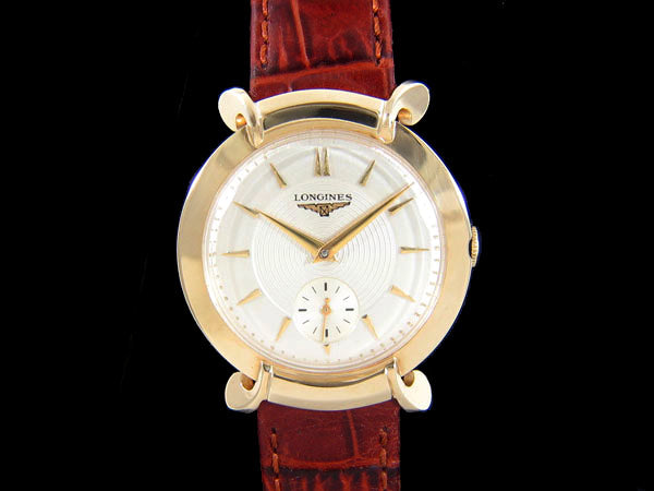 1954 Longines Vintage Mens Handwound Dress Watch, Beautiful Design - 1