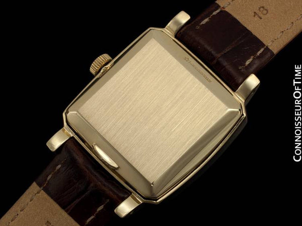 1950 s Girard Perregaux Gyromatic Square 14K Gold Filled