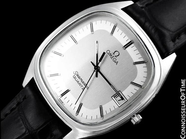 1983 Omega Seamaster Classic Vintage Mens Full Size Retro Quartz