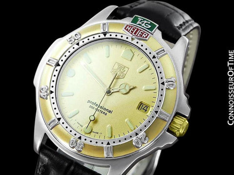 Tag Heuer Professional 2000 Mens Full Size Divers Watch - Stainless Steel & 18K Gold Plated