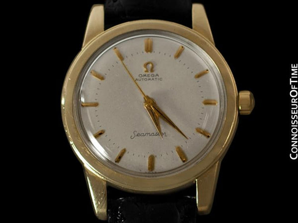 VINTAGE AUTOMATIC 14K GOLD OMEGA SEAMASTER WATCH 海外 即決-