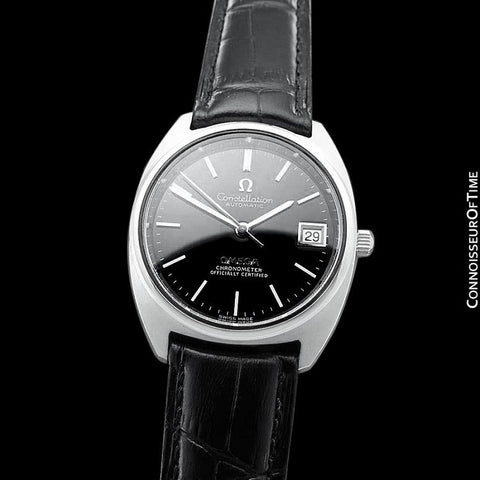 1972 Omega Constellation "C" Chronometer Vintage Mens Calendar Date Watch - Stainless Steel
