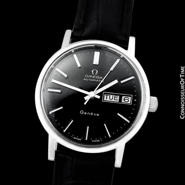 1974 Omega Geneve Classic Vintage Mens Watch, Stainless Steel