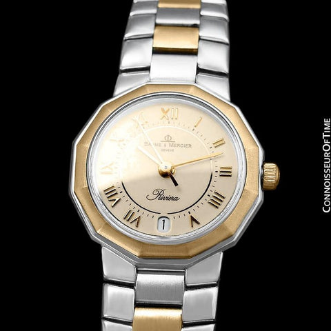 Baume & Mercier Ladies Riviera Two-Tone Watch - Stainless Steel & 18K Solid Gold