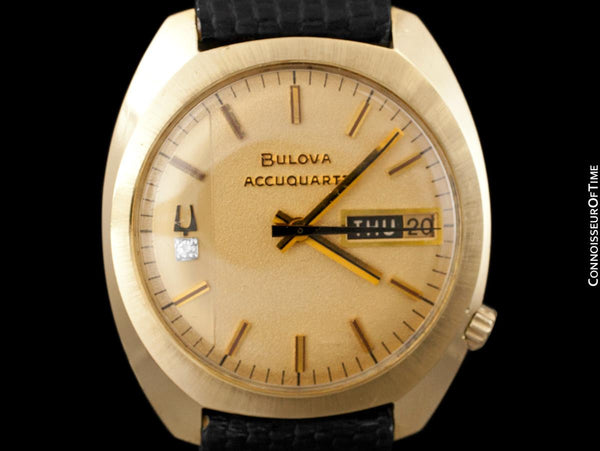 Accutron 14k Bulova 14kt Gold Watch 1972 Bulova (Accutron