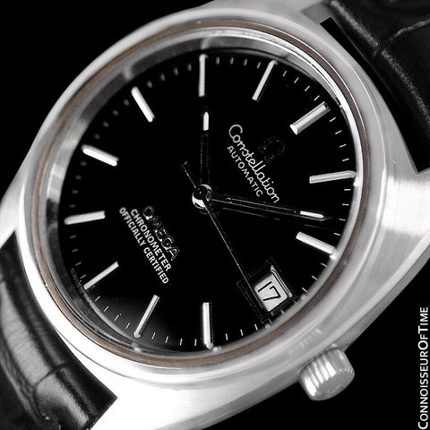 1974 Omega Constellation "C" Chronometer Vintage Mens Calendar Date Watch - Stainless Steel