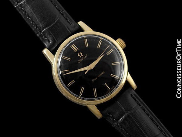 1961 Omega Seamaster Vintage Mens Handwound Watch - 18K Gold Plated & Stainless Steel