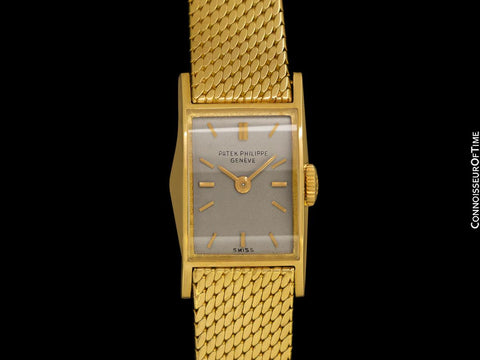 1960 Patek Philippe Vintage Ladies Rare "Manta Ray" 18K Gold Watch - Albert Gilbert Designed