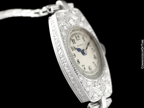 1922 Patek Philippe Vintage Art Deco Ladies Watch with Extract - Platinum & Diamonds