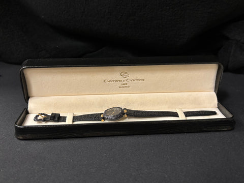 Carrera y Carrera Ladies Leopard Watch with Boxes - 18K Gold & Sculptured Titanium