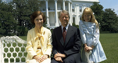 Jimmy & Rosalyn Carter Owned Watch with Family Engraving - Presidential Provenance