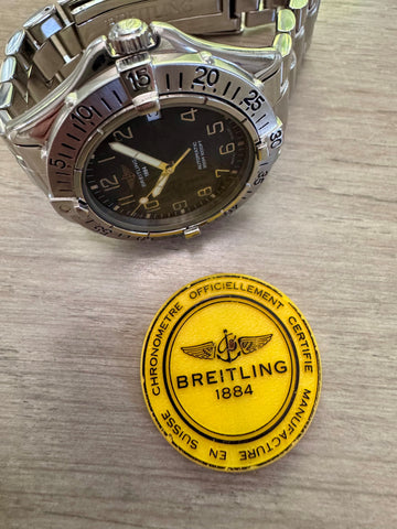 Breitling Colt Ref. A17035 Mens Automatic Diver Watch with Tag - Stainless Steel