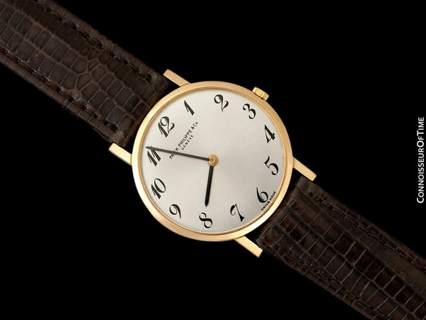 1966 Patek Philippe Vintage Mens Midsize "Ultra Thin" Wristwatch, Ref. 3512 - 18K Rose Gold