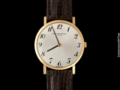 1966 Patek Philippe Vintage Mens Midsize "Ultra Thin" Wristwatch, Ref. 3512 - 18K Rose Gold