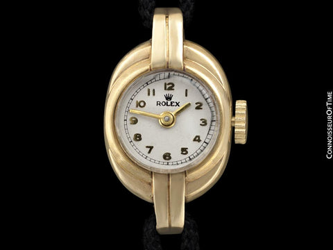 1950's Rolex Standard Ladies Dress Watch - Solid 10K Gold