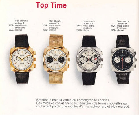 1967 Breitling Top Time Vintage Large Pilots Chronograph - 14K Gold Filled & Stainless Steel