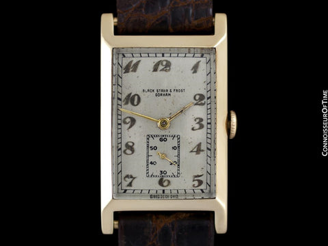 1934 Black Starr & Frost by Zenith Vintage Mens 14K Gold Watch - Gifted by Legendary TV Host Ed Sullivan