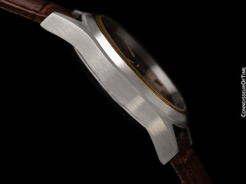 1971 Omega Seamaster Cosmic 2000 Vintage Retro Mens Dive Watch with Bordeaux Wine Dial - Stainless Steel