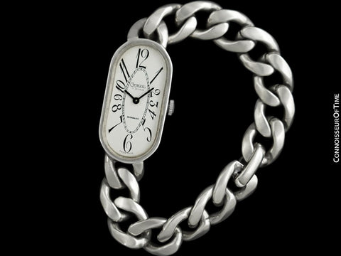 Gurami Ladies Swiss & Italian Silver Watch With Link Bracelet - Owned & Worn By Doris Day