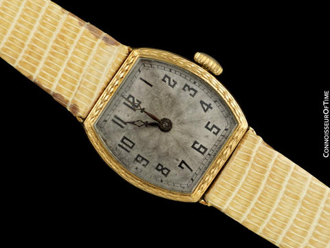 1920's Rolex Ladies Vintage Art Nouveau Watch - 9K Gold