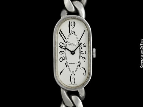 Gurami Ladies Swiss & Italian Silver Watch With Link Bracelet - Owned & Worn By Doris Day