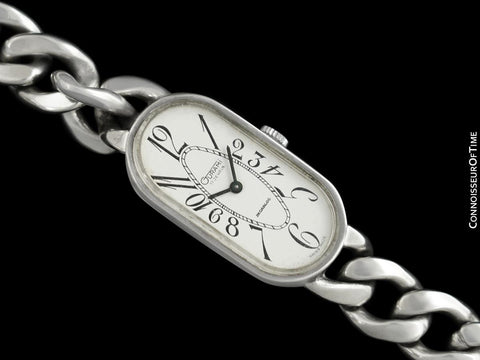 Gurami Ladies Swiss & Italian Silver Watch With Link Bracelet - Owned & Worn By Doris Day