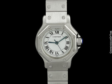 Cartier Santos Octagon Ladies Automatic Stainless Steel Watch - WORN BY SUPERMODEL WINNIE HARLOW (with photo)