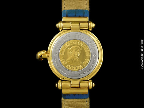 Philippe Charriol Christoper Columbus 1492 Mens Watch - 18K Gold Plated & Stainless Steel