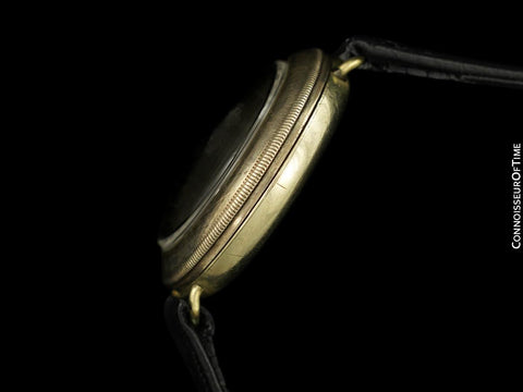 1920's Movado Full Hermetic Mens Nickel Watch - Early Waterproof Design