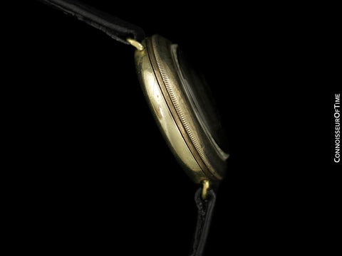 1920's Movado Full Hermetic Mens Nickel Watch - Early Waterproof Design