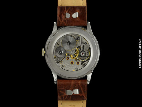 1930's Movado Vintage Mens Stainless Steel Elapsed Time Pilots Watch - The Chronoplan
